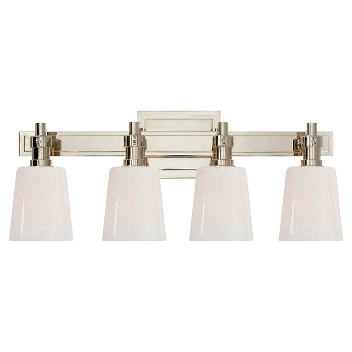 Visual Comfort Signature TOB 2153PN-WG Four Light Bath Sconce, Polished Nickel
