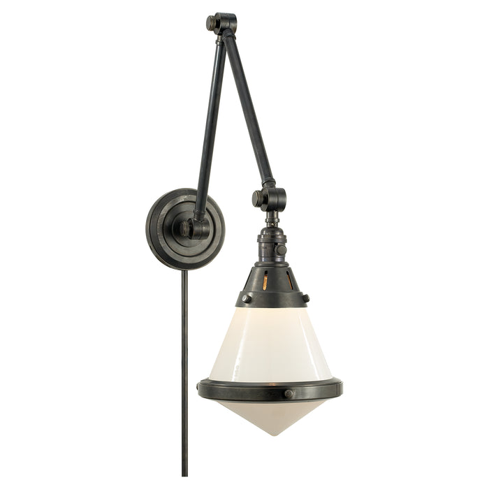 Visual Comfort Signature TOB 2156BZ-WG One Light Wall Sconce, Bronze