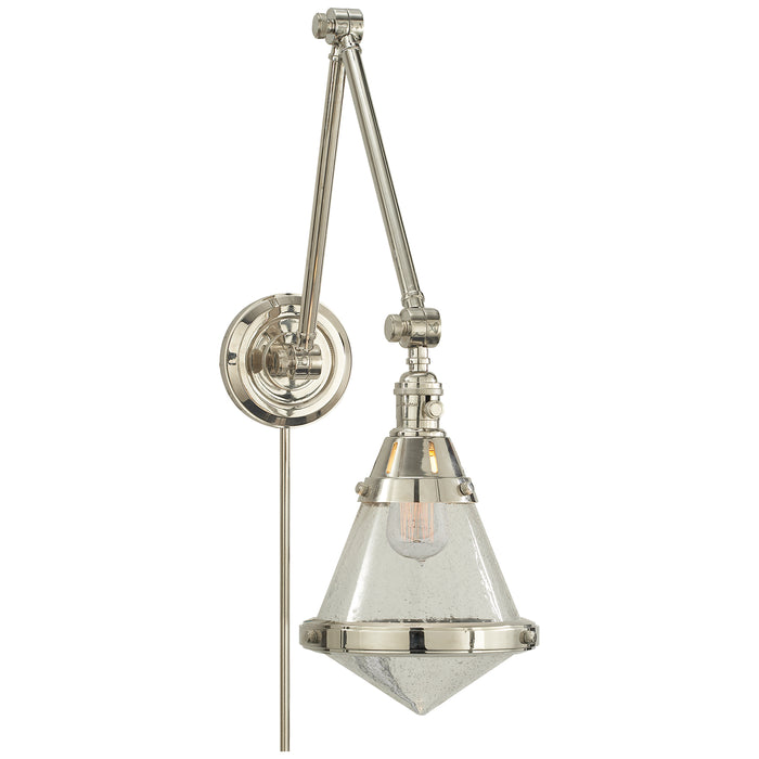 Visual Comfort Signature TOB 2156PN-SG One Light Wall Sconce, Polished Nickel