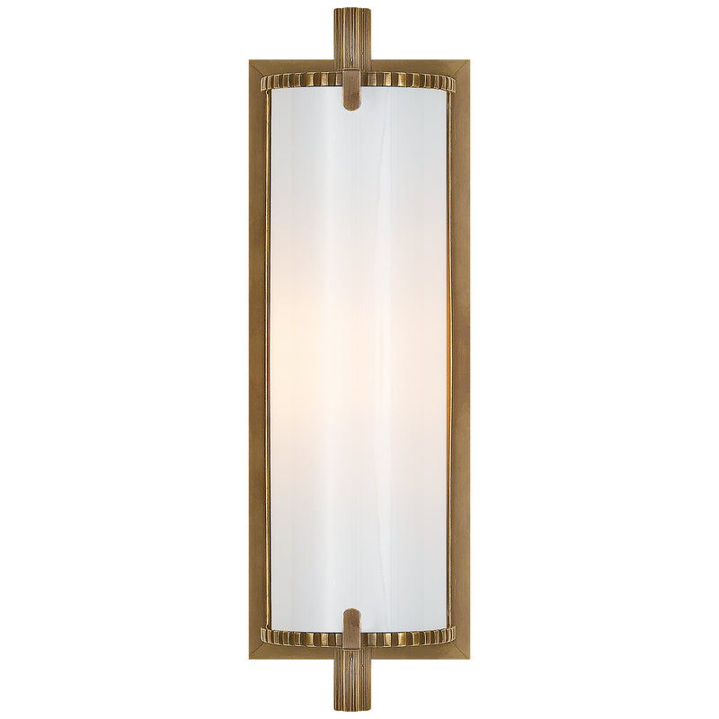 Visual Comfort Signature TOB 2184HAB-WG One Light Bath Sconce, Hand-Rubbed Antique Brass
