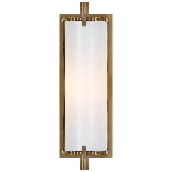 Visual Comfort Signature TOB 2184HAB-WG One Light Bath Sconce, Hand-Rubbed Antique Brass