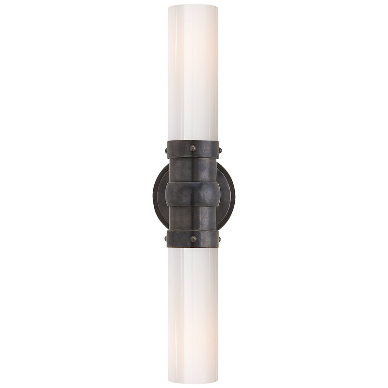 Visual Comfort Signature TOB 2186BZ-WG Two Light Bath Sconce, Bronze
