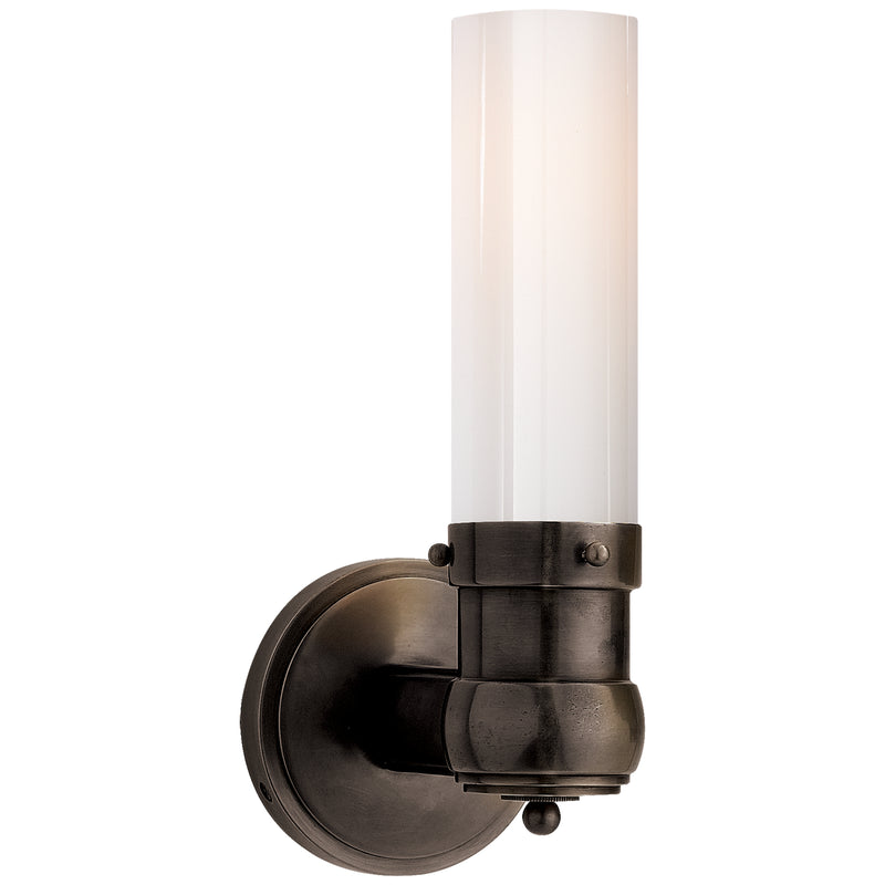 Visual Comfort Signature TOB 2187BZ-WG One Light Bath Sconce, Bronze
