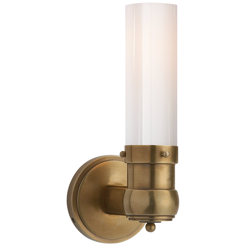 Visual Comfort Signature TOB 2187HAB-WG One Light Bath Sconce, Hand-Rubbed Antique Brass