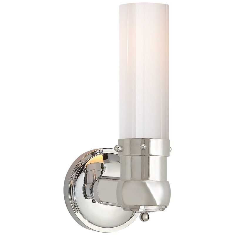 Visual Comfort Signature TOB 2187PN-WG One Light Bath Sconce, Polished Nickel