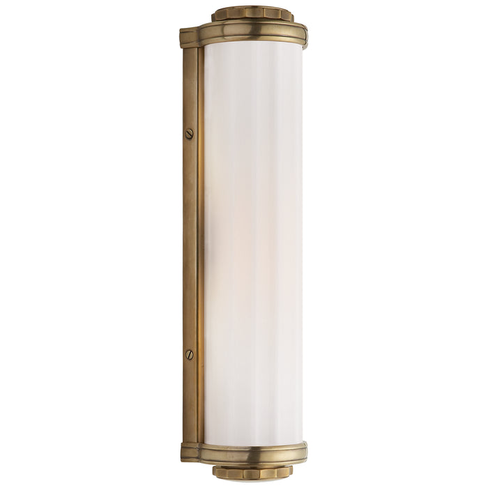 Visual Comfort Signature TOB 2198HAB-WG Two Light Bath Sconce, Hand-Rubbed Antique Brass