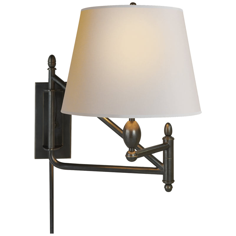 Visual Comfort Signature TOB 2203BZ-NP One Light Wall Sconce, Bronze