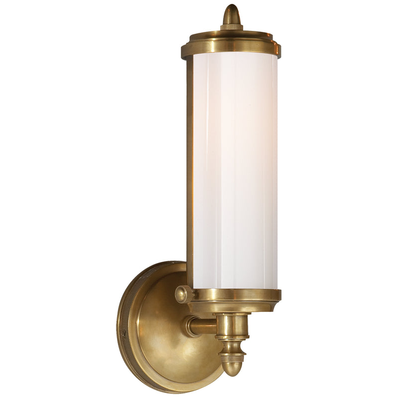 Visual Comfort Signature TOB 2206HAB-WG One Light Bath Sconce, Hand-Rubbed Antique Brass