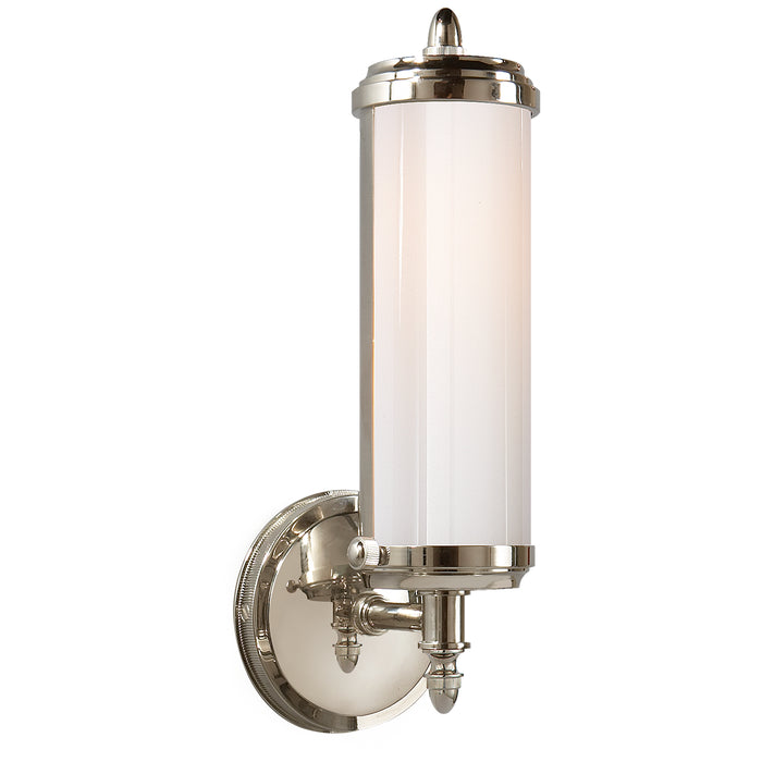 Visual Comfort Signature TOB 2206PN-WG One Light Bath Sconce, Polished Nickel