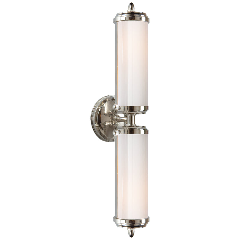 Visual Comfort Signature TOB 2207CH-WG Two Light Bath Sconce, Chrome