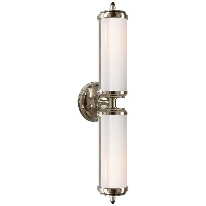 Visual Comfort Signature TOB 2207PN-WG Two Light Bath Sconce, Polished Nickel