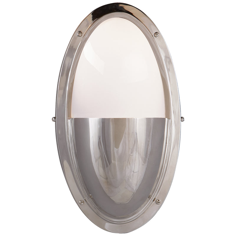 Visual Comfort Signature TOB 2209PN-WG One Light Wall Sconce, Polished Nickel