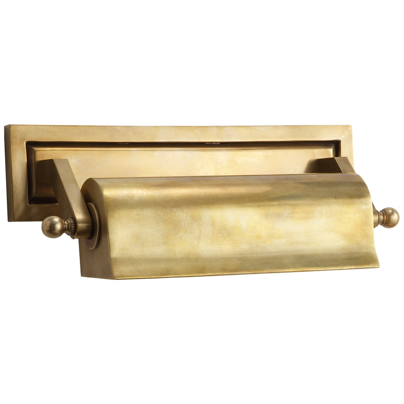 Visual Comfort Signature TOB 2604HAB One Light Picture Light, Hand-Rubbed Antique Brass