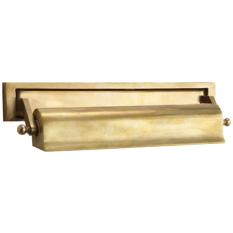 Visual Comfort Signature TOB 2605HAB Two Light Picture Light, Hand-Rubbed Antique Brass