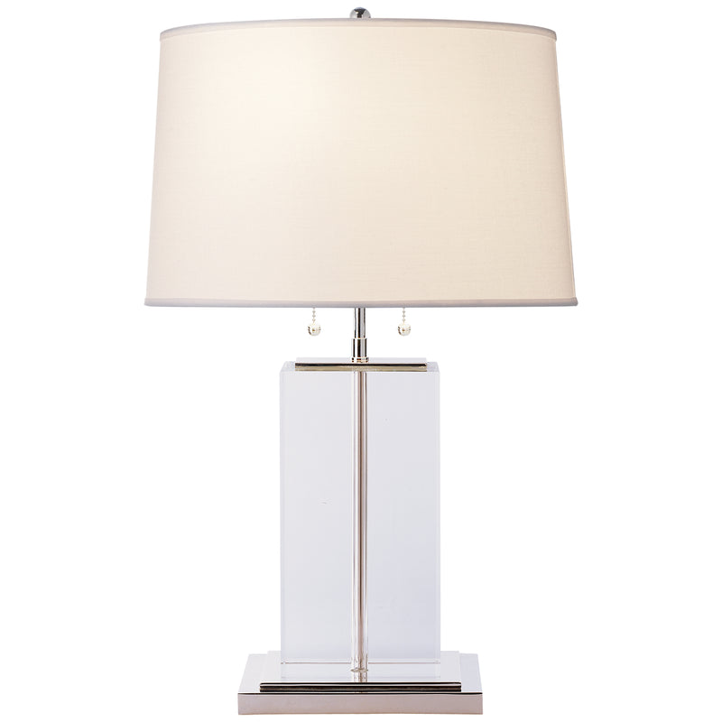 Visual Comfort Signature TOB 3030CG-C Two Light Table Lamp, Crystal
