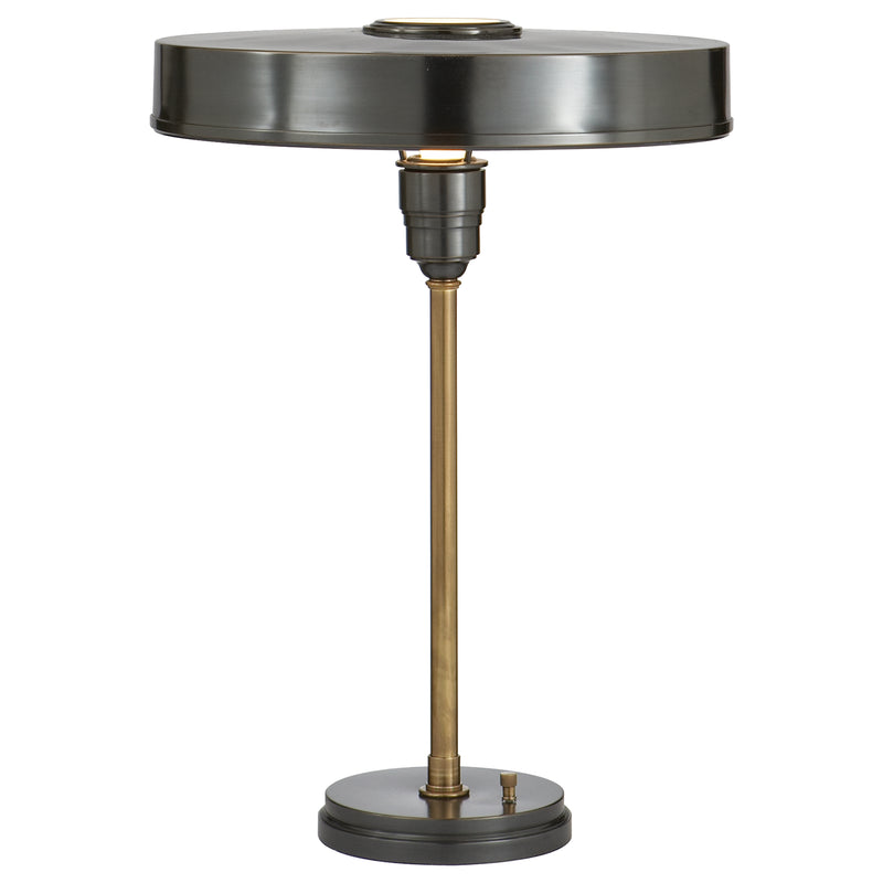 Visual Comfort Signature TOB 3190BZ/HAB One Light Table Lamp, Bronze with Antique Brass
