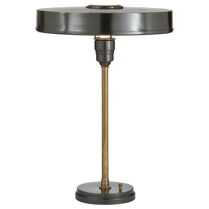 Visual Comfort Signature TOB 3190BZ/HAB One Light Table Lamp, Bronze with Antique Brass
