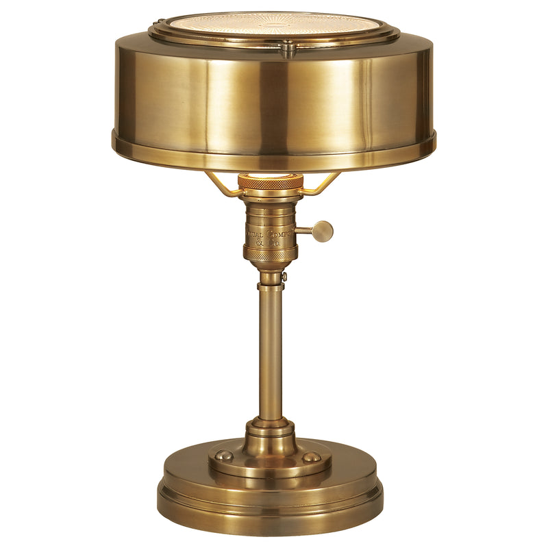 Visual Comfort Signature TOB 3197HAB One Light Task Lamp, Hand-Rubbed Antique Brass