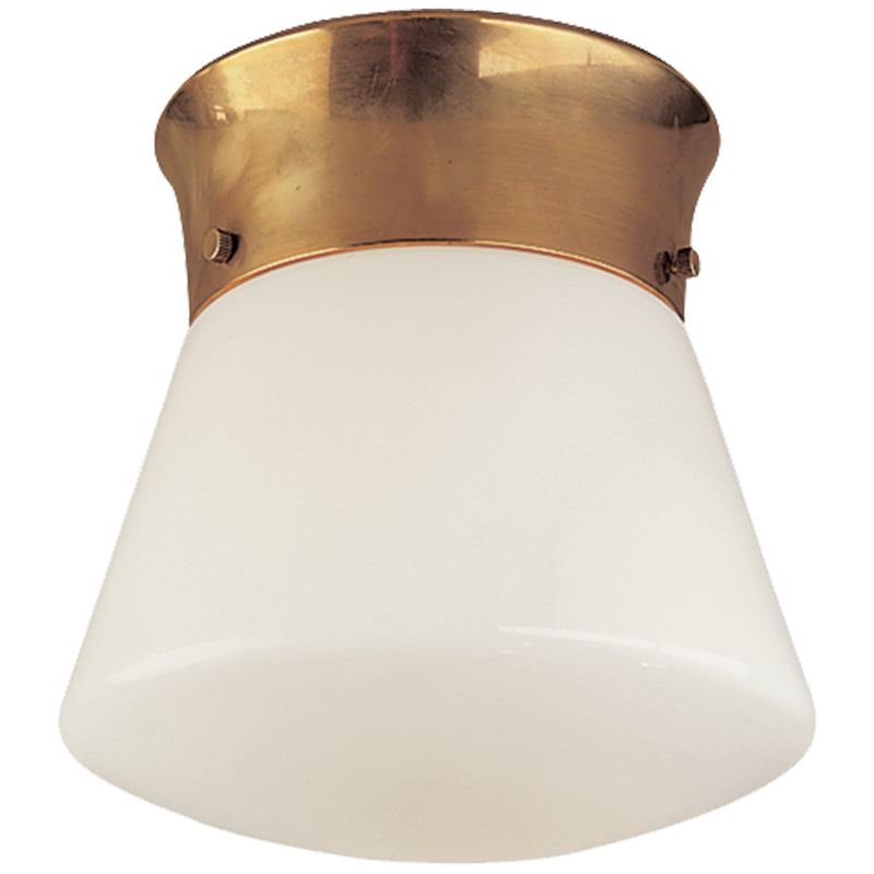 Visual Comfort Signature TOB 4000HAB One Light Ceiling Mount, Hand-Rubbed Antique Brass