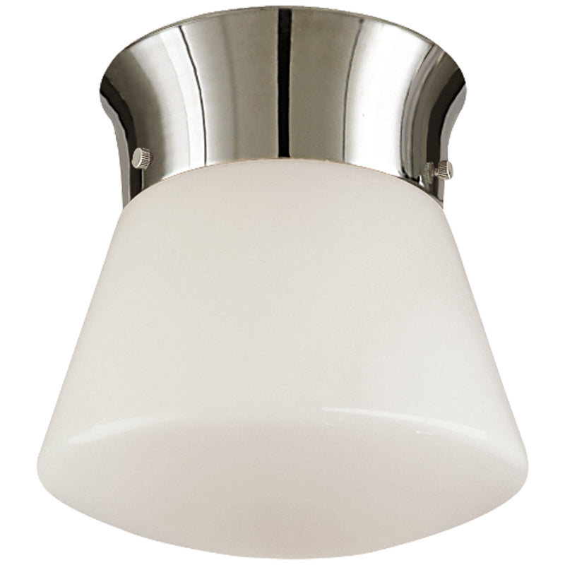 Visual Comfort Signature TOB 4000PN One Light Ceiling Mount, Polished Nickel