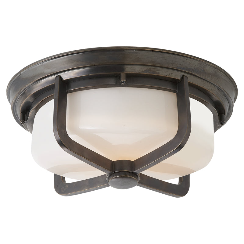 Visual Comfort Signature TOB 4013BZ-WG Two Light Flush Mount, Bronze