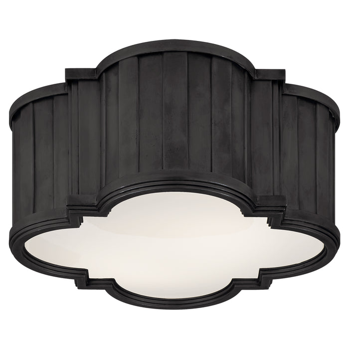 Visual Comfort Signature TOB 4130BZ-WG Two Light Flush Mount, Bronze