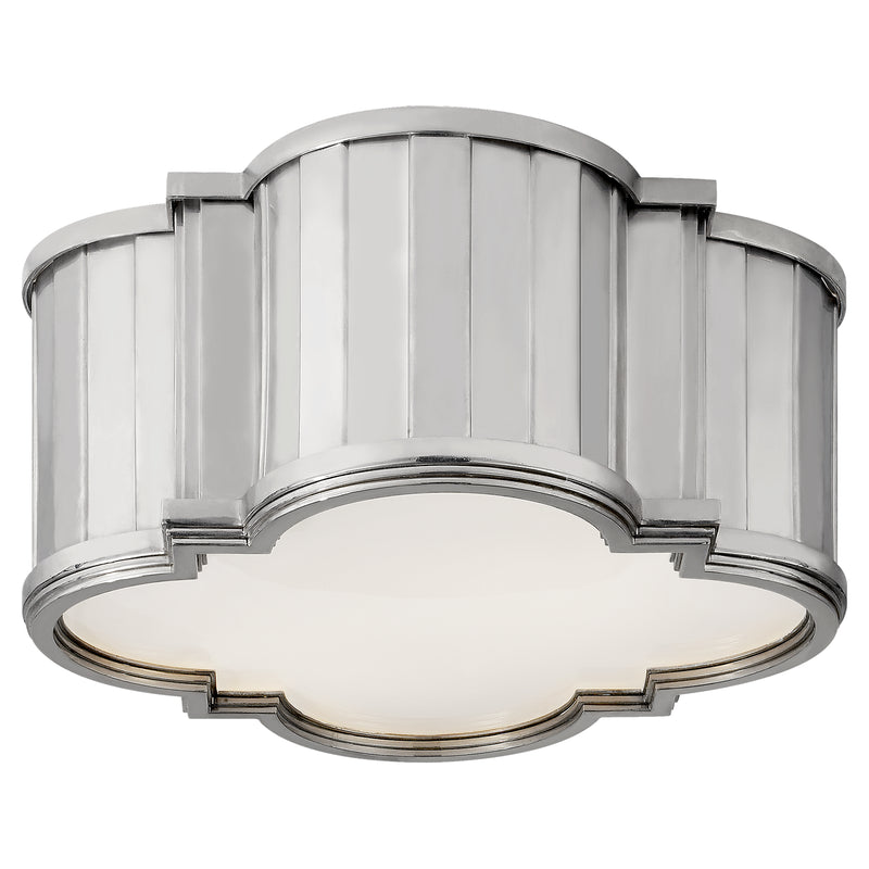 Visual Comfort Signature TOB 4130PN-WG Two Light Flush Mount, Polished Nickel