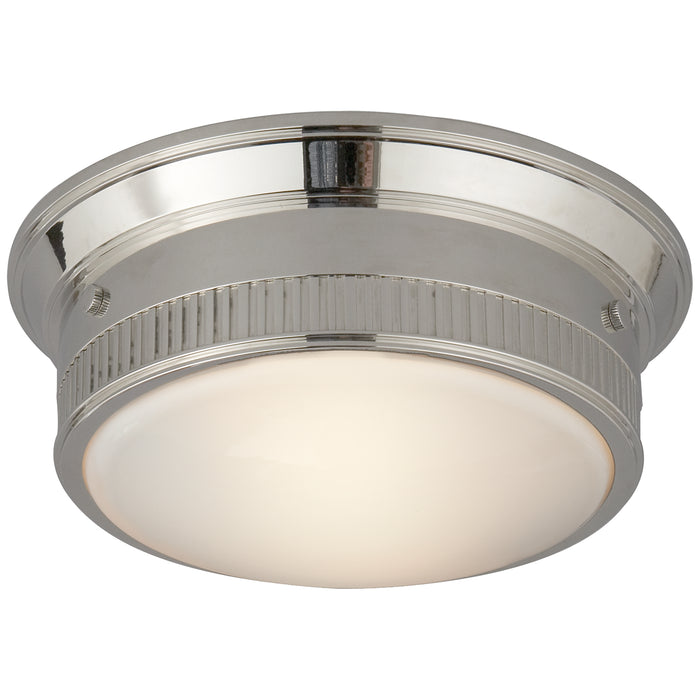 Visual Comfort Signature TOB 4203PN Two Light Flush Mount, Polished Nickel