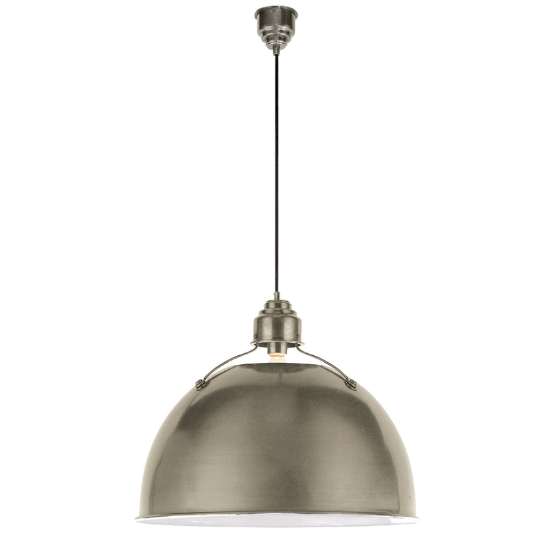 Visual Comfort Signature TOB 5000AN One Light Pendant, Antique Nickel