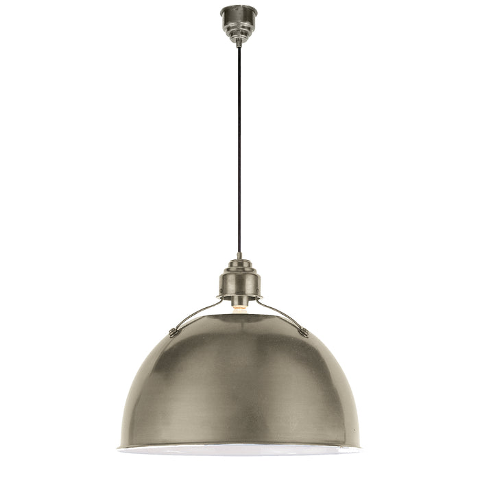 Visual Comfort Signature TOB 5000AN One Light Pendant, Antique Nickel