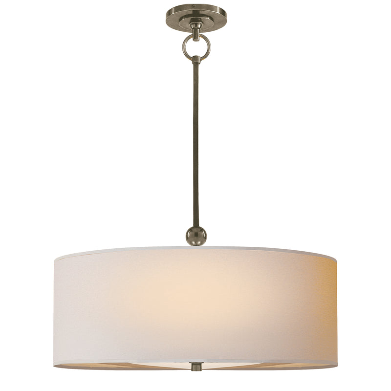 Visual Comfort Signature TOB 5011AN-NP One Light Pendant, Antique Nickel