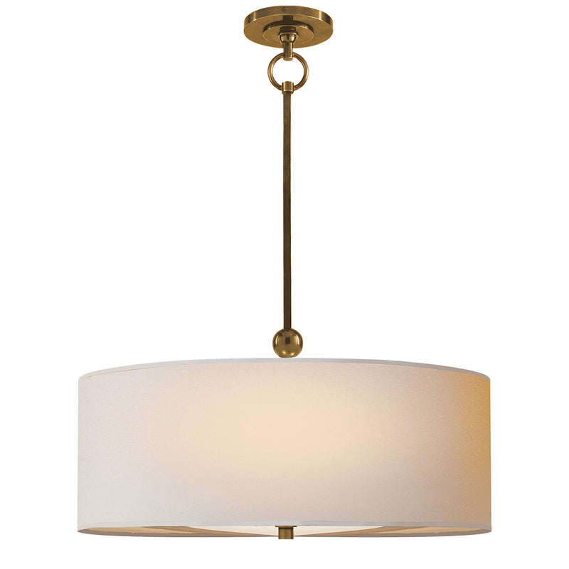 Visual Comfort Signature TOB 5011HAB-NP One Light Pendant, Hand-Rubbed Antique Brass