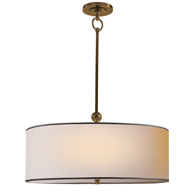 Visual Comfort Signature TOB 5011HAB-NP/BT One Light Pendant, Hand-Rubbed Antique Brass