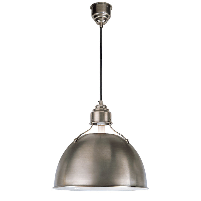 Visual Comfort Signature TOB 5013AN One Light Pendant, Antique Nickel
