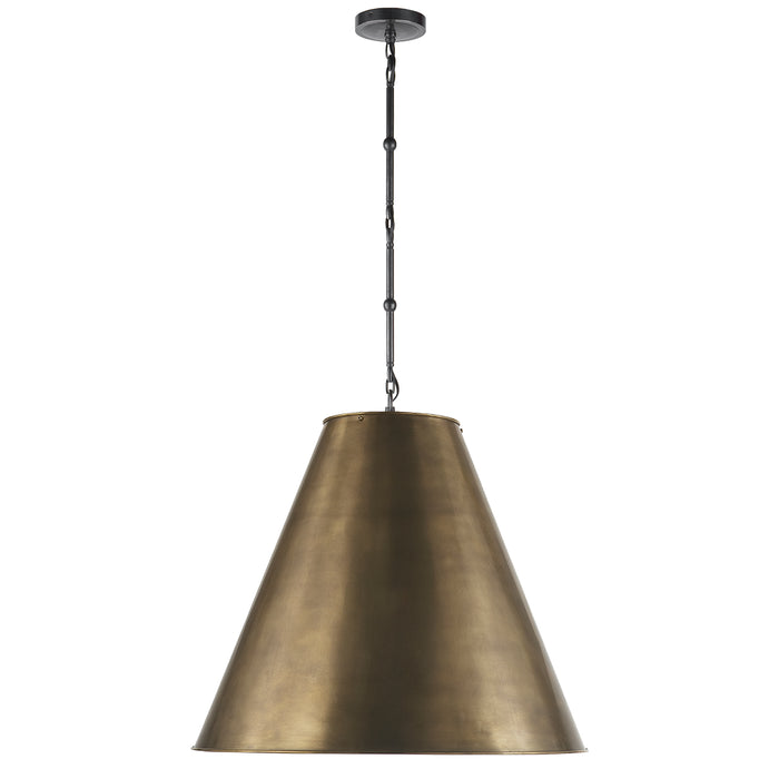 Visual Comfort Signature TOB 5014BZ-HAB Two Light Pendant, Bronze