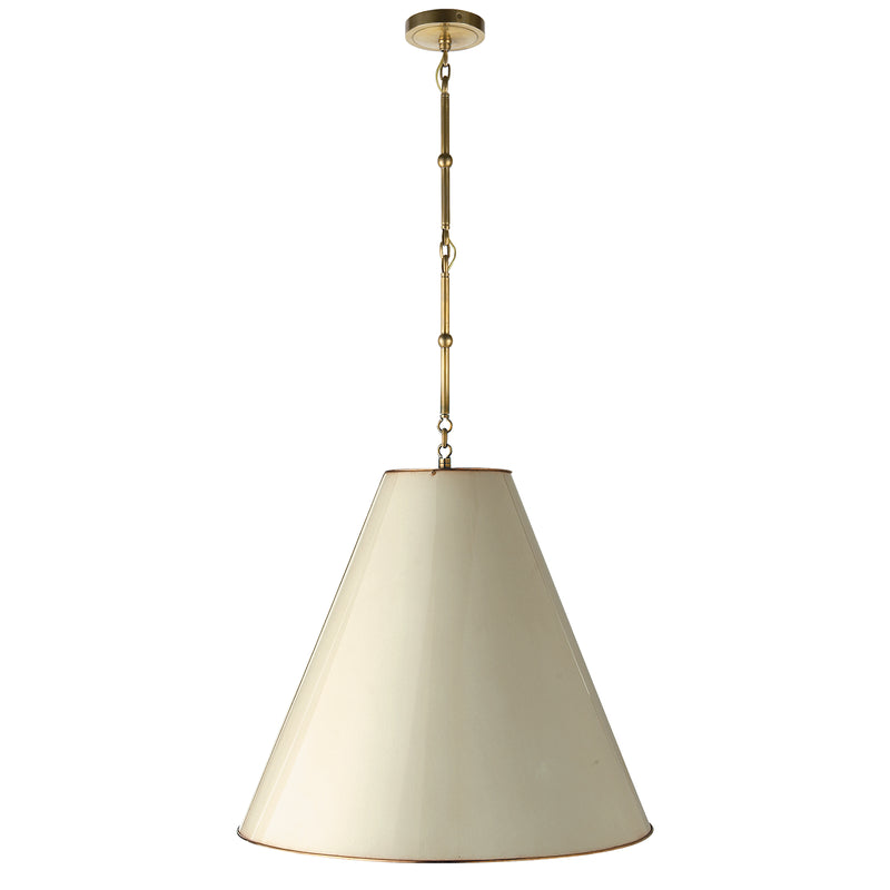 Visual Comfort Signature TOB 5014HAB-AW Two Light Pendant, Hand-Rubbed Antique Brass