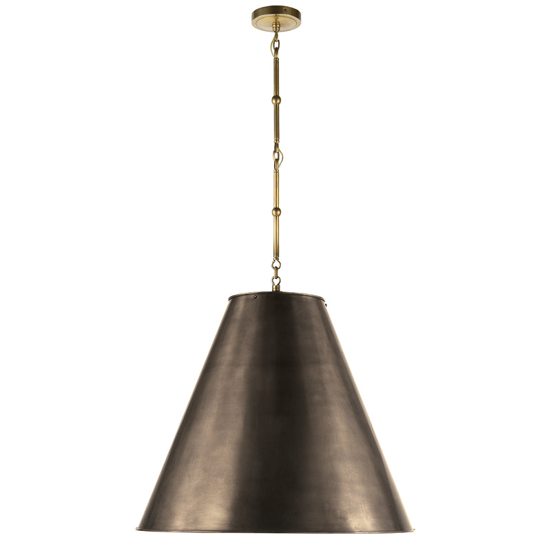 Visual Comfort Signature TOB 5014HAB-BZ Two Light Pendant, Hand-Rubbed Antique Brass