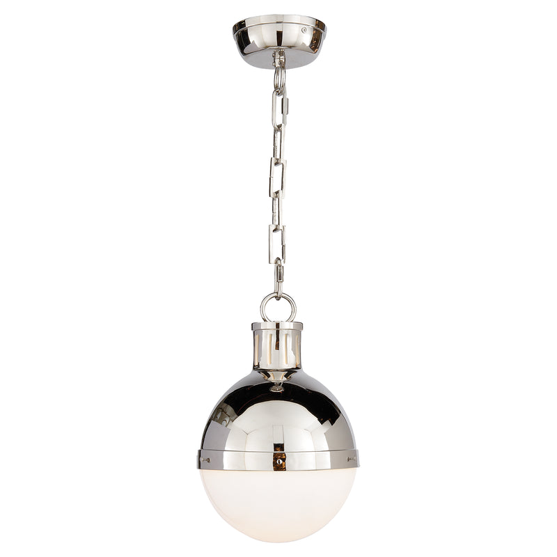 Visual Comfort Signature TOB 5062PN-WG One Light Pendant, Polished Nickel