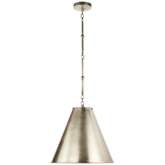 Visual Comfort Signature TOB 5090AN-AN One Light Pendant, Antique Nickel