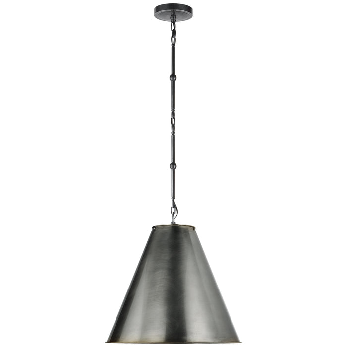 Visual Comfort Signature TOB 5090BZ-BZ One Light Pendant, Bronze