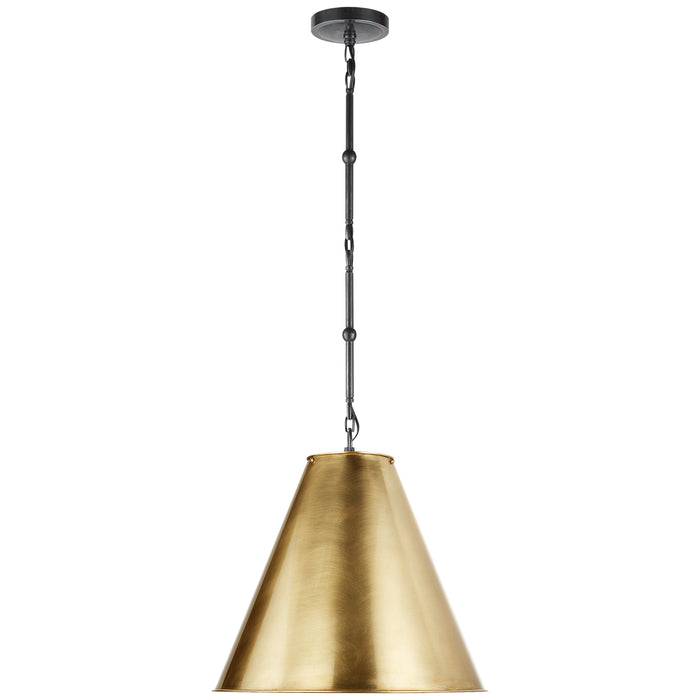 Visual Comfort Signature TOB 5090BZ-HAB One Light Pendant, Bronze
