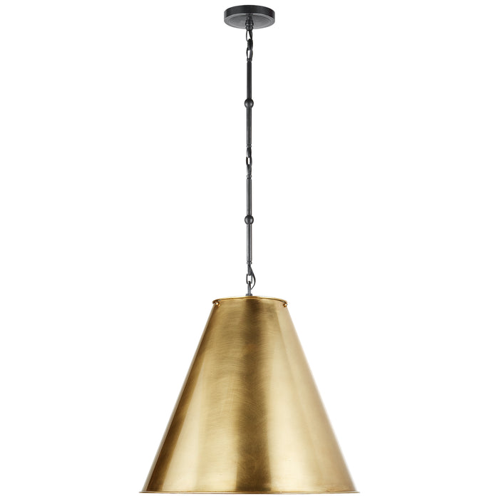 Visual Comfort Signature TOB 5091BZ-HAB One Light Pendant, Bronze