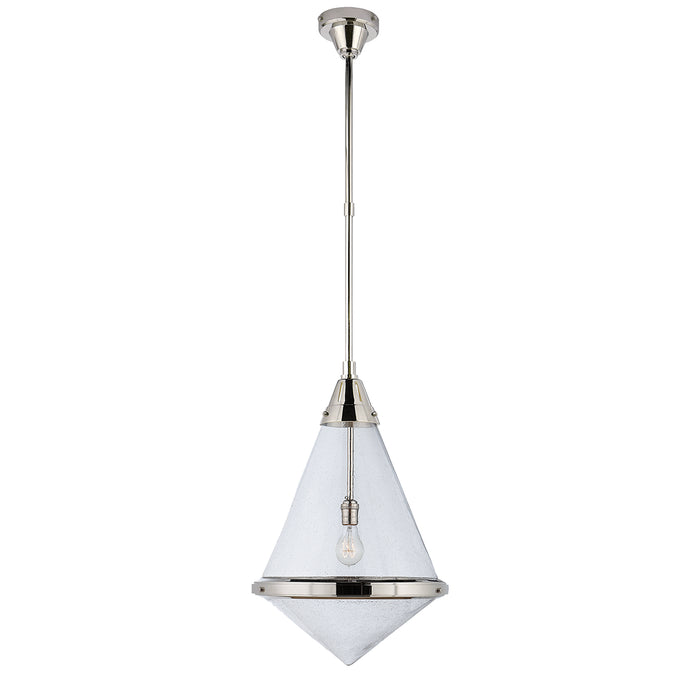 Visual Comfort Signature TOB 5156PN-SG One Light Pendant, Polished Nickel
