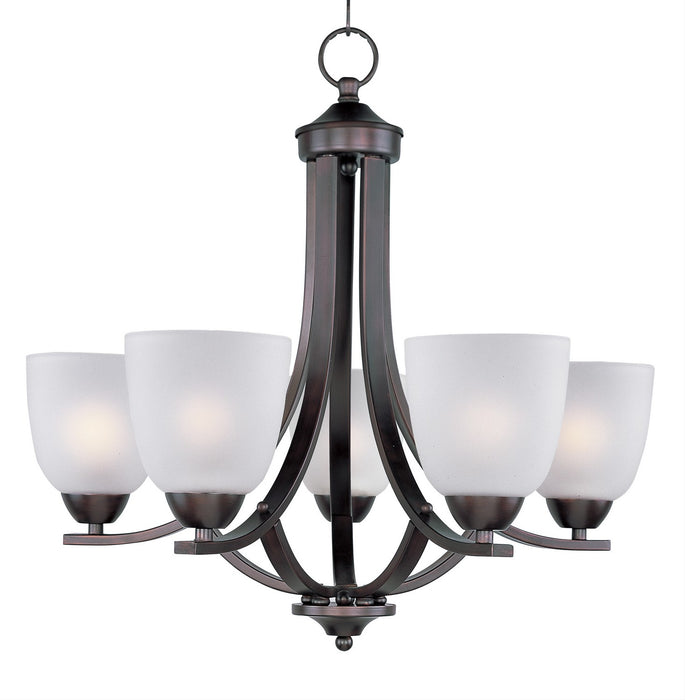Maxim 11225FTOI Five Light Chandelier, Oil Rubbed Bronze