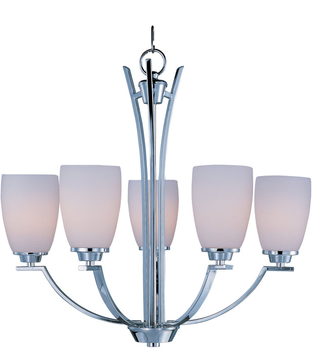 Maxim 20025SWPC Five Light Chandelier, Polished Chrome