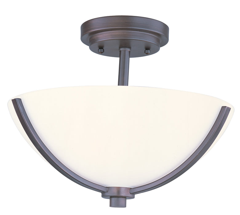 Maxim 20031SWOI Three Light Semi-Flush Mount, Oil Rubbed Bronze
