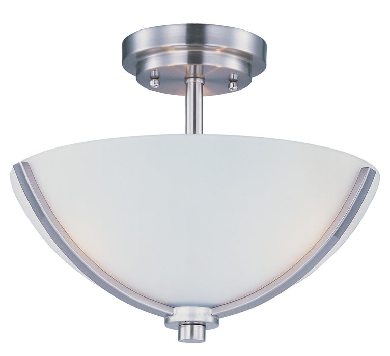 Maxim 20031SWSN Three Light Semi-Flush Mount, Satin Nickel