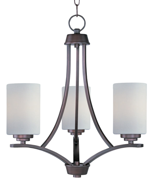 Maxim 20033SWOI Three Light Chandelier, Oil Rubbed Bronze