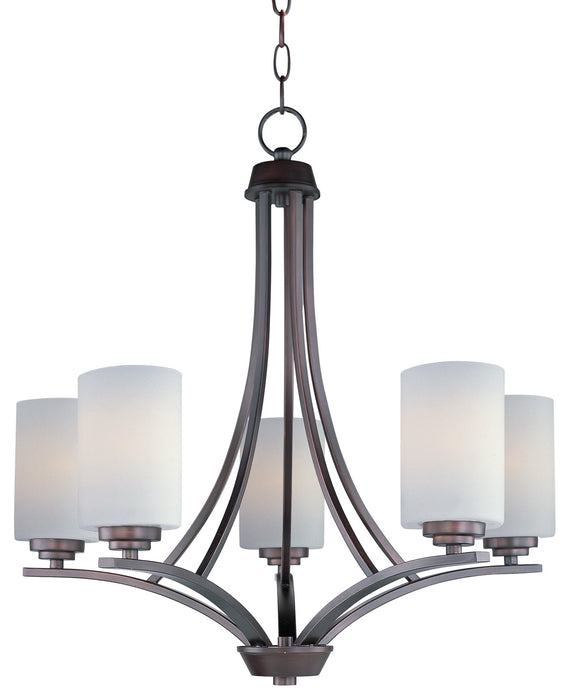 Maxim 20035SWOI Five Light Chandelier, Oil Rubbed Bronze