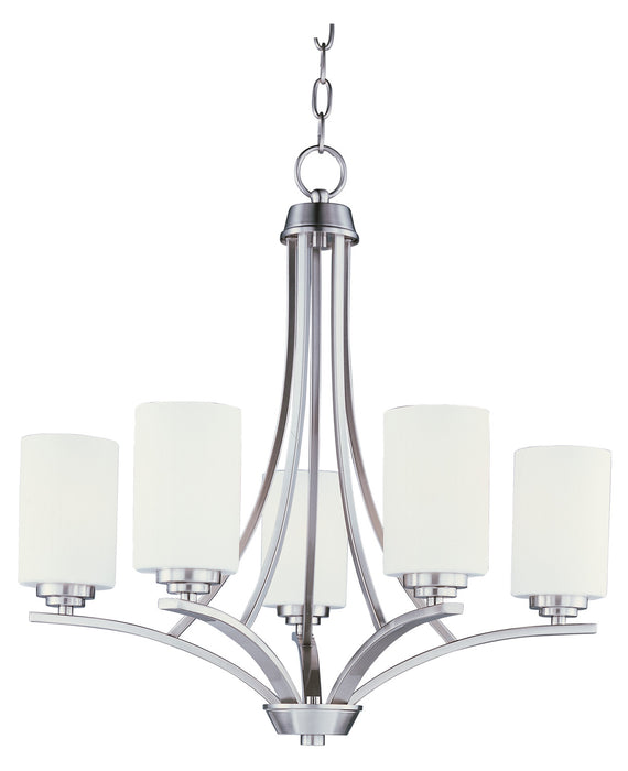 Maxim 20035SWSN Five Light Chandelier, Satin Nickel